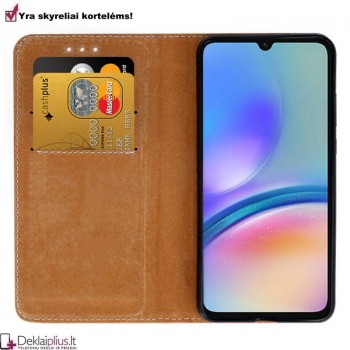 Telone grynos odos dėklas - juodas (Samsung A54 5G)